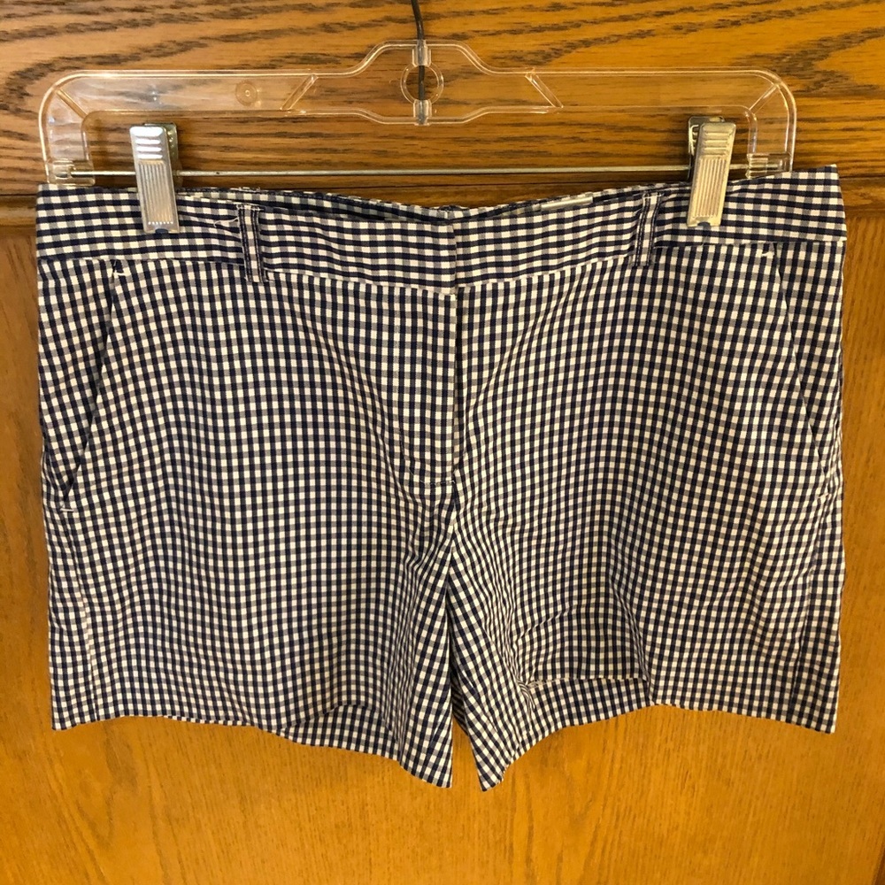 Michael Kors Navy Gingham Shorts Size 6